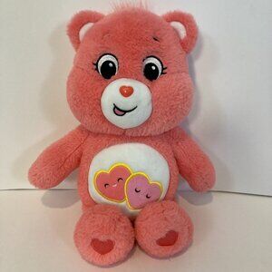 Care Bears Love A Lot Bear 2020 Plush Pink Hearts Unlock The Magic 14" Stuffed